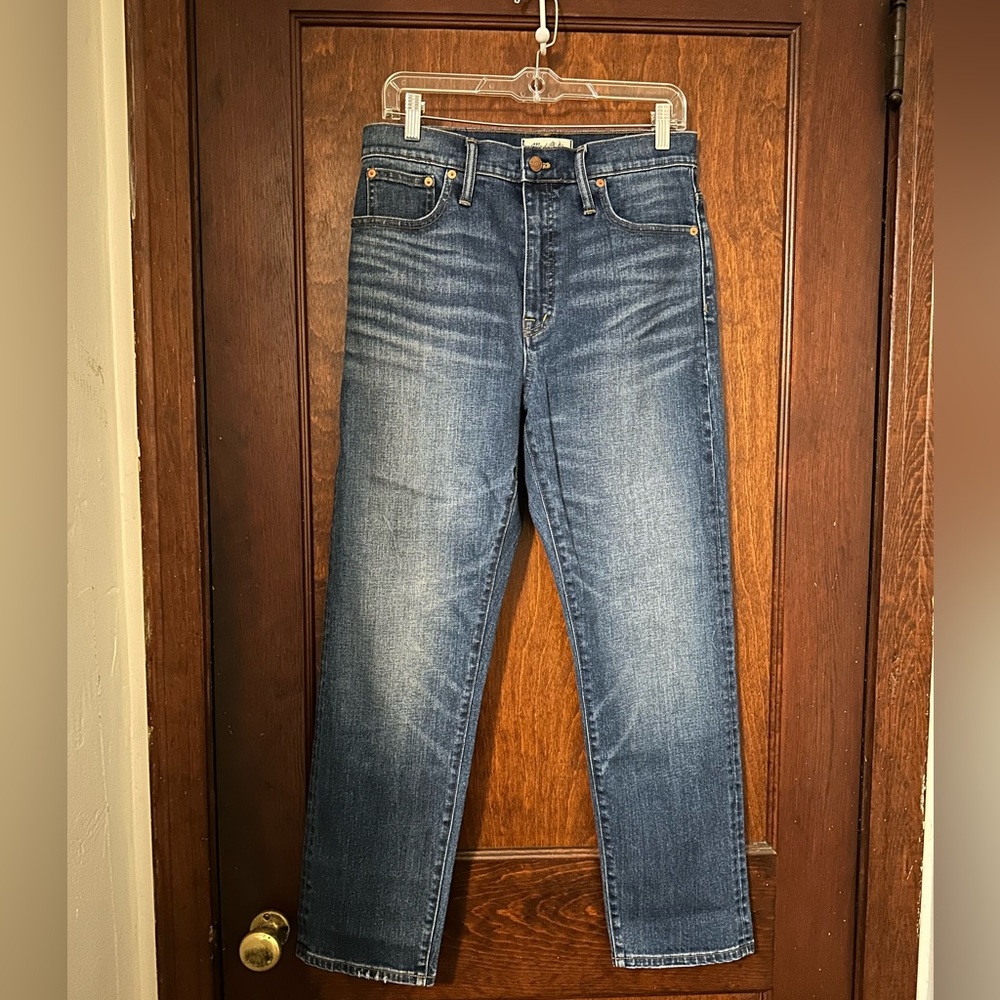 Madewell Classic Straight Jeans in Ives Wash: Selvedge Edition Size 29 - Picture 2 of 6